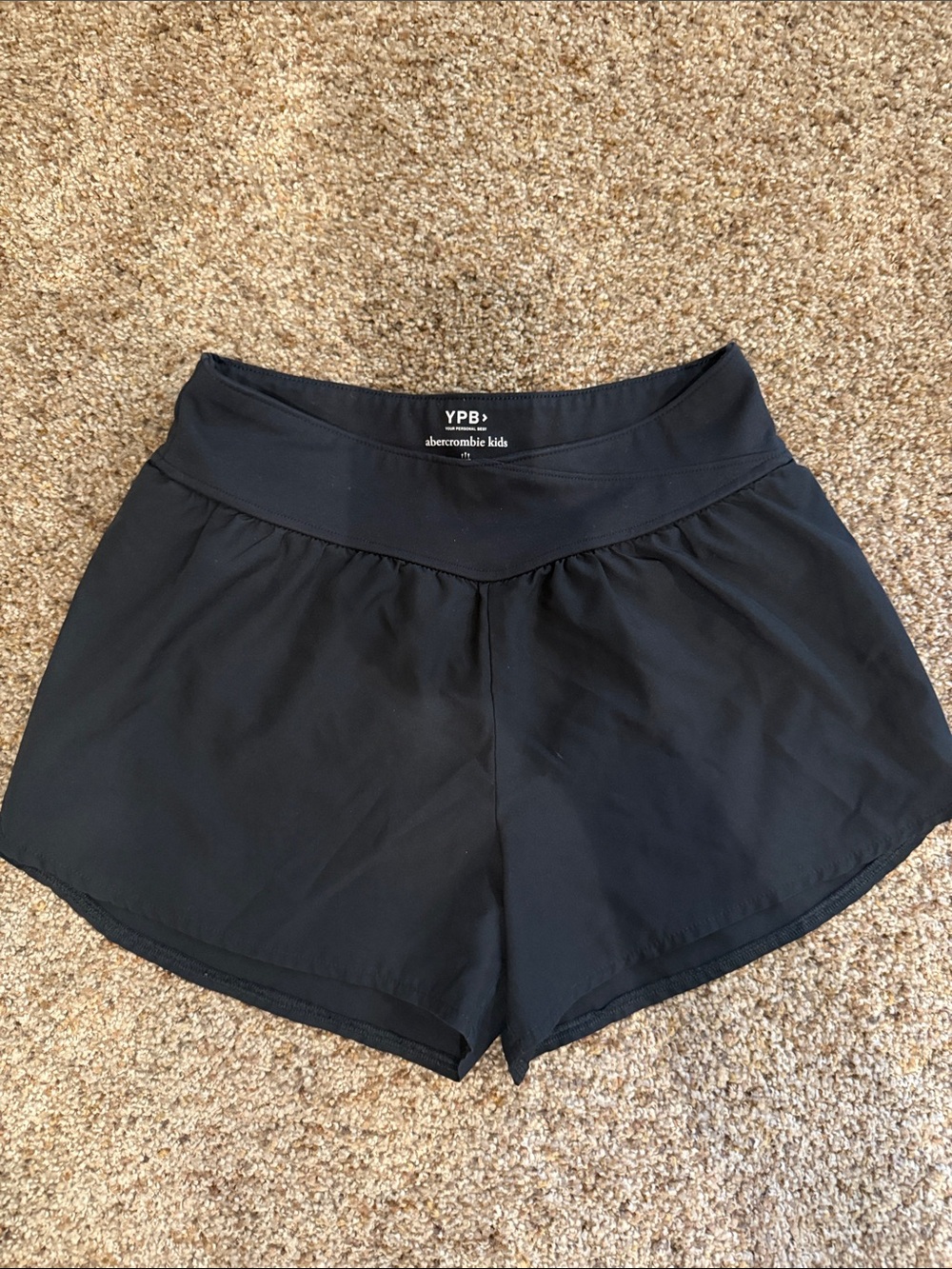 abercrombie kids Black Girls Athletic Shorts